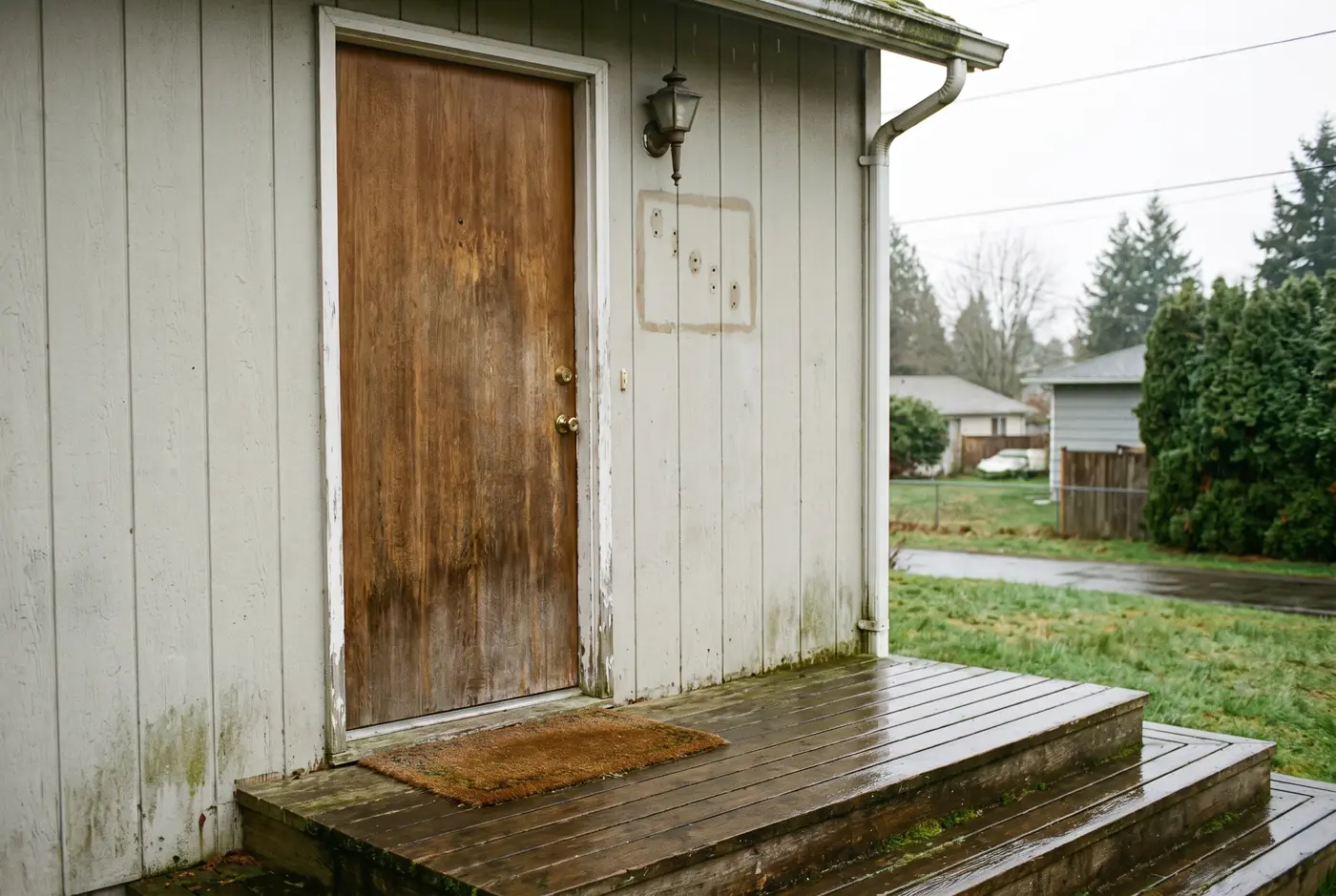 Illustration: a front door with a missing house number